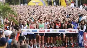 GRAZ,AUSTRIA,13.OCT.24 - RUNNING - Graz Marathon. Image shows start of the race
Photo: GEPA pictures/ Wolfgang Grebien
