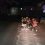 Die Feuerwehr stand stundenlang im Einsatz