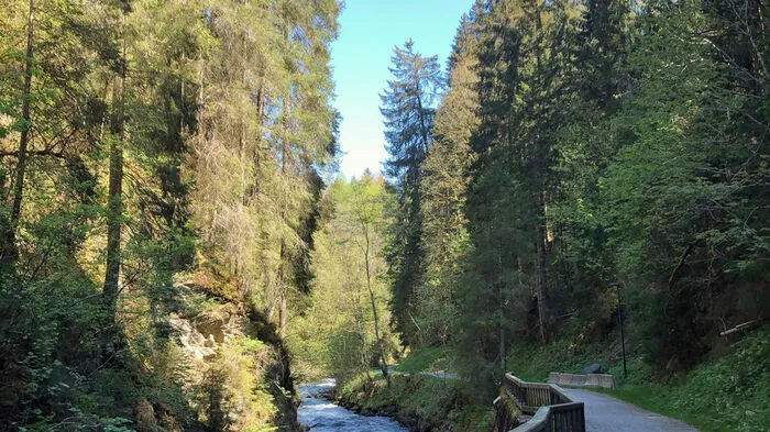 Die Talbachklamm, ein beliebtes Naherholungsziel für Einheimische, wie auch Touristen