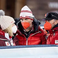 Roswitha Stadlober, Anton Giger und ÖSV-Alpin-Leiter Patrick Riml