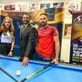 Nachwuchstalent Anna Riegler, Predator-Chef Karim Belhaj und 9er-Ball-Weltmeister Albin Ouschan