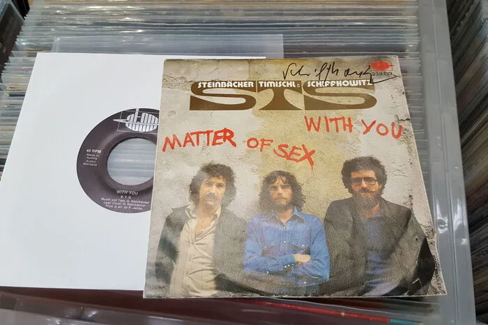 Eine steirische Rarität: "Matter of sex/With you". Die erste Single von STS, 1979.