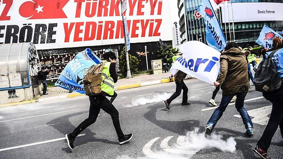 Die lage am Taksim-Platz eskalierte