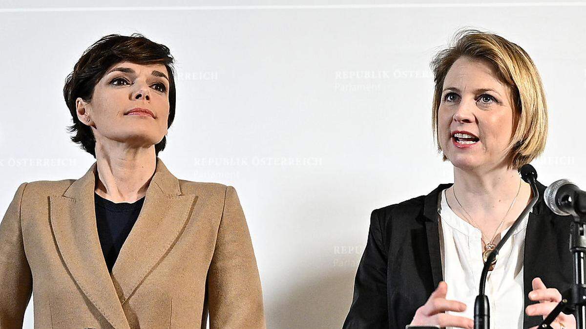 Pamela Rendi-Wagner und Beate Meinl-Reisinger: Verärgert über Vorab-Bekanntwerden der Pläne