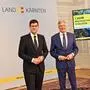 LPD/Helge Bauer
PK „Ein Jahr Nachhaltigkeits-Koalition - Zwischenbilanz der Erfolgspartnerschaft für Kärnten“, Spiegelsaal. LH Kaiser, LHStv. Gruber.