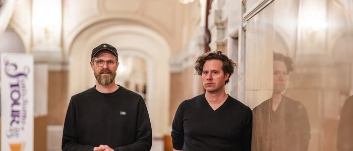 Historiker Daniel Meßner und Richard Hemmer
