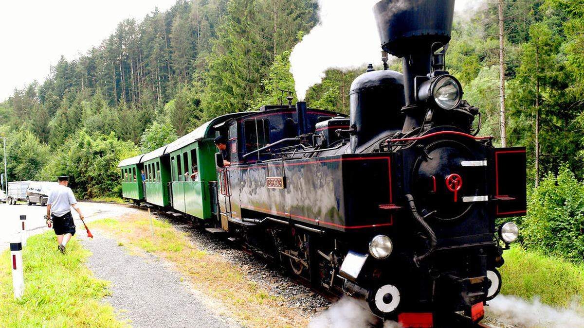 Die Feistritztalbahn bei einer Ausflugsfahrt