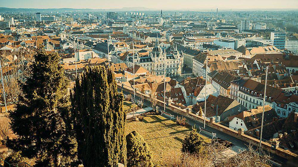 Schöner Ausblick: Am Mittwoch und Donnerstag soll es in Graz richtig warm werden