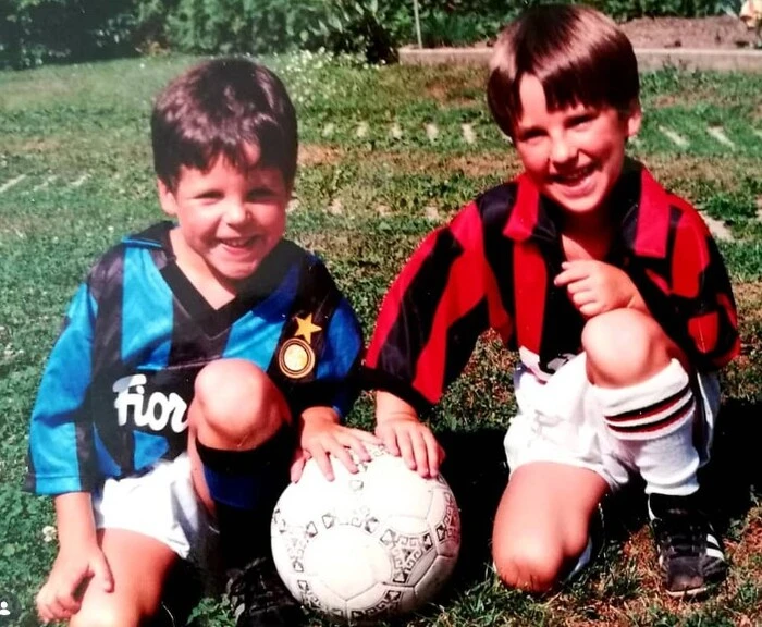 Immer schon sportlich: Daniel Warmuth (links) mit Bruder Christoph 