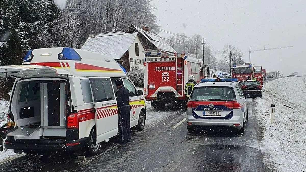 Zwei Feuerwehren, Polizei, Rettung und der Notarzt waren im Einsatz