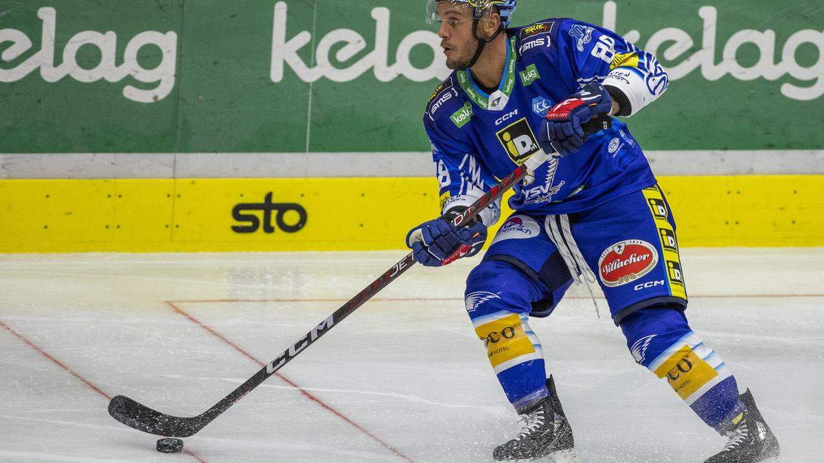 Anthony Luciani versteht sich mit seinen Linienkollegen Alexander Rauchenwald und Dominik Grafenthin blendend