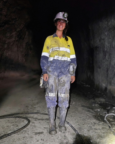 Mehrere Monate lang arbeitete Rebecca Manuel in einer australischen Goldmine