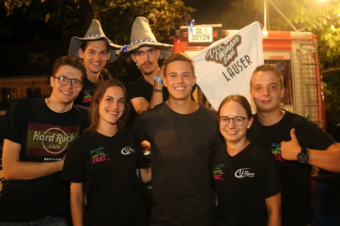 Landjugend-Chef Lukas Miehs (r) und ein Teil seines Teams: "Die Vorbereitungen für das kommende Jahr sind schon abgeschlossen, wir beginnen bereits für das Fest 2020 zu planen."