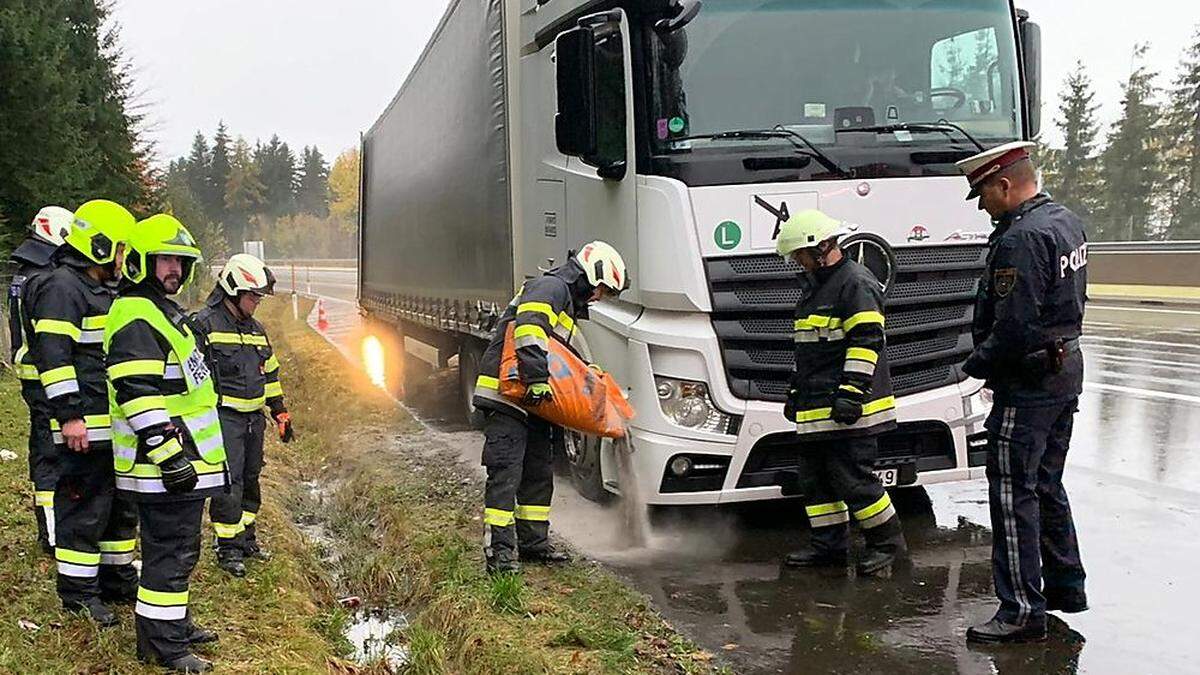 Die Feuerwehren Modriach und Voitsberg sowie die Polizei waren im Einsatz