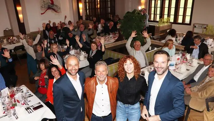 Werbemarktleiter und Geschäftsleiter der Kleinen Zeitung, Oliver Bergauer, Gottfried Würcher, Jutta Fastian und Wolfgang Fercher, Chefredakteur und Geschäftsleiter der Kleinen Zeitung Kärnten und Osttirol