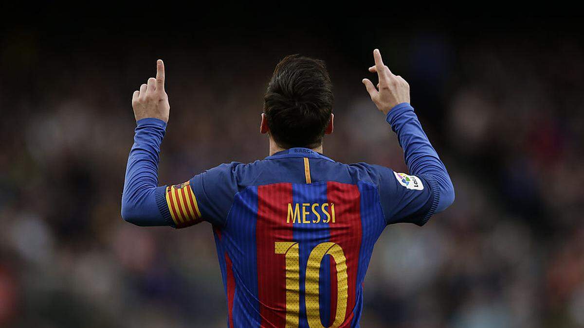 Lionel Messi in gewohnter Pose