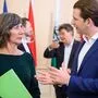 Wiens Grünenchefin Hebein und ÖVP-Chef Kurz