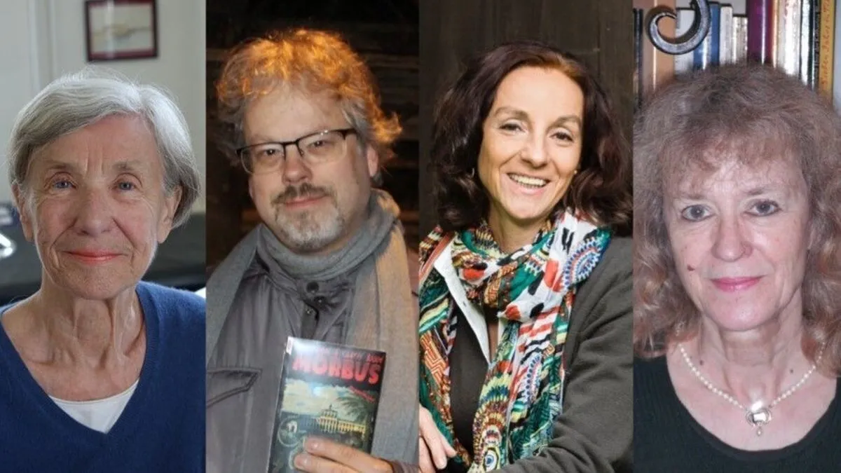 Hedwig Wingler, Werner Skibar, Waltraud Ferrrari und Isabella Trummer versorgen uns mit neuem Lesestoff