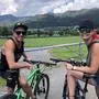 Sarah und Franz aus Vorarlberg schauten mit dem Rad vorbei, sie machen im Murtal Urlaub