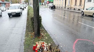 Unglücksstelle auf der Rosentaler Straße in Klagenfurt