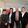 Helga Schauperl, Miriam Konrad, Siegfried Schrittwieser und Johanna Reinisch-Gratzer bei der Eröffnung des neuen Stützpunktes in Frauental