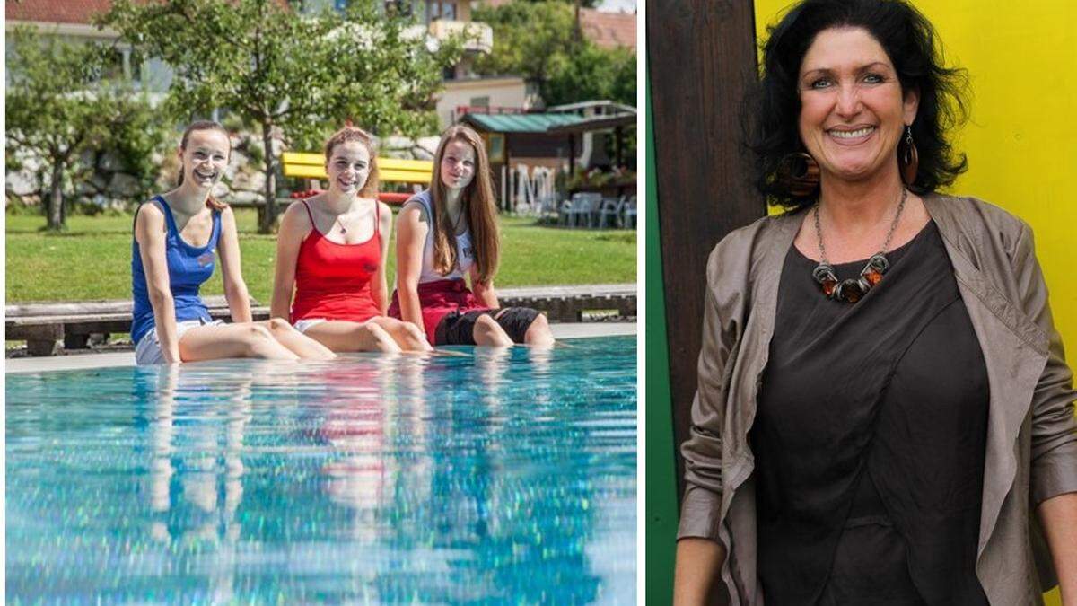 Das einst letzte Grazer Privatbad führte Barbara Zinkl (rechts) seit 2014