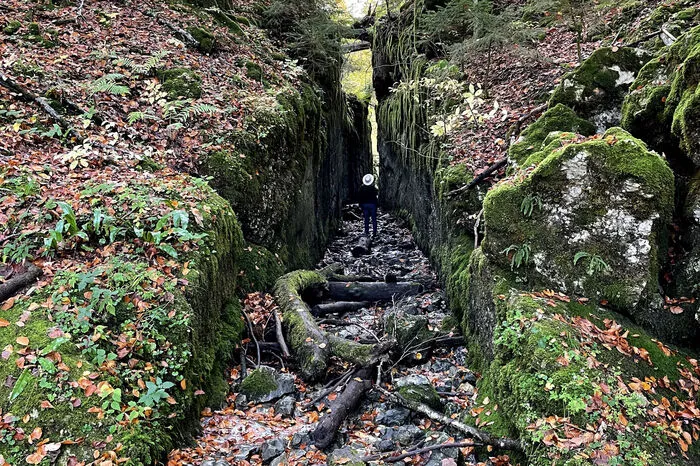 Der faszinierende Holztrifftkanal beeindruckt in verschiedenen Perspektiven.