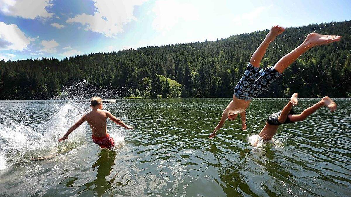 Die Badesaison steht vor der Tür, auch am Goggausse kann man bald einen Sprung ins kühle Nass wagen 