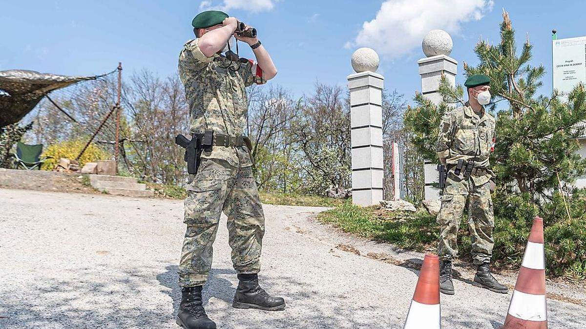 Checkpoint Hochgraßnitzberg: Auch hier sind zwei &quot;Verlängerer&quot; im Einsatz