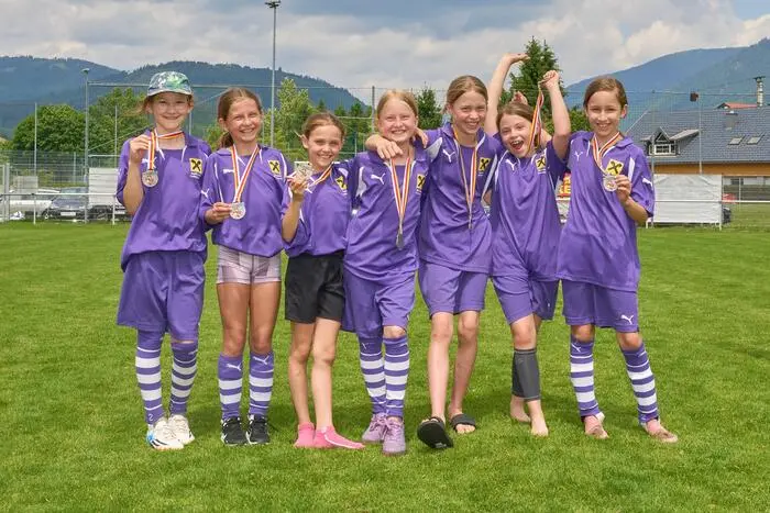 Platz 2 bei den Mädchen ging an die VS St. Martin