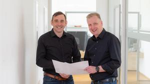 Werner Scherling und Ernst Reiterer feiern mit ihrer Firma heuer zehnjähriges Jubiläum