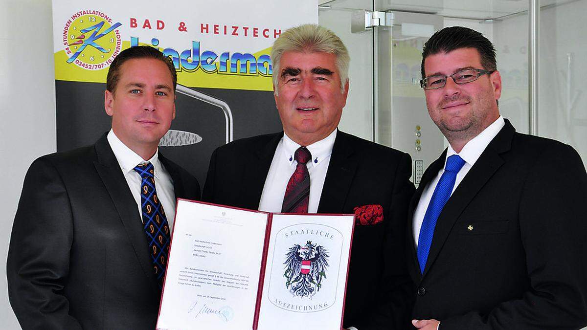 Power-Trio: Stephan, Hans und Alexander Kindermann