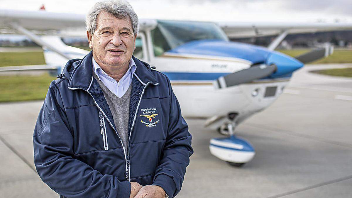 Seit 53 Jahren ist Heinricher unfallfrei als Pilot unterwegs