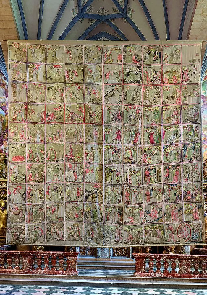 Das imposante Fastentuch in seiner ganzen Pracht