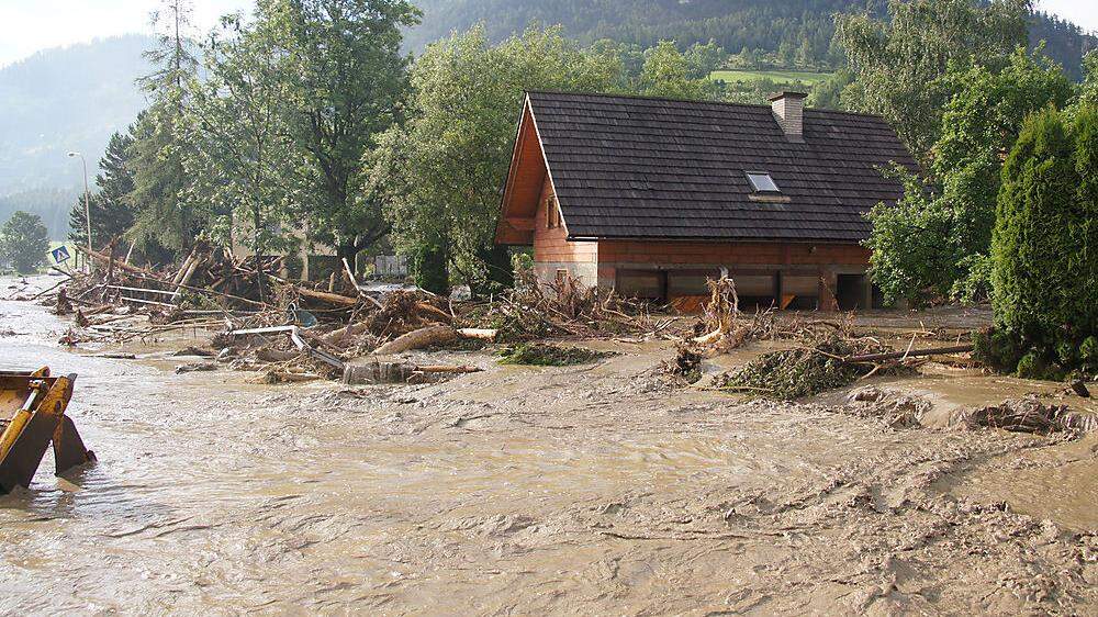 Das verheerende Hochwasser in Oberwölz 2011