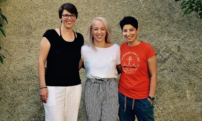 „Pilzkiste“: Nina Bercko, Mercedes Springer und Jasmin Kabir (v. l.) 