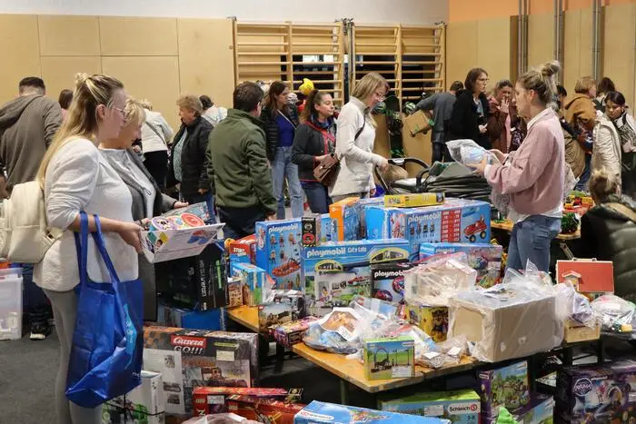 Im Mittelpunkt standen rund 6000 Kinderartikel für Herbst und Winter sowie der Gedanke der Nachhaltigkeit.