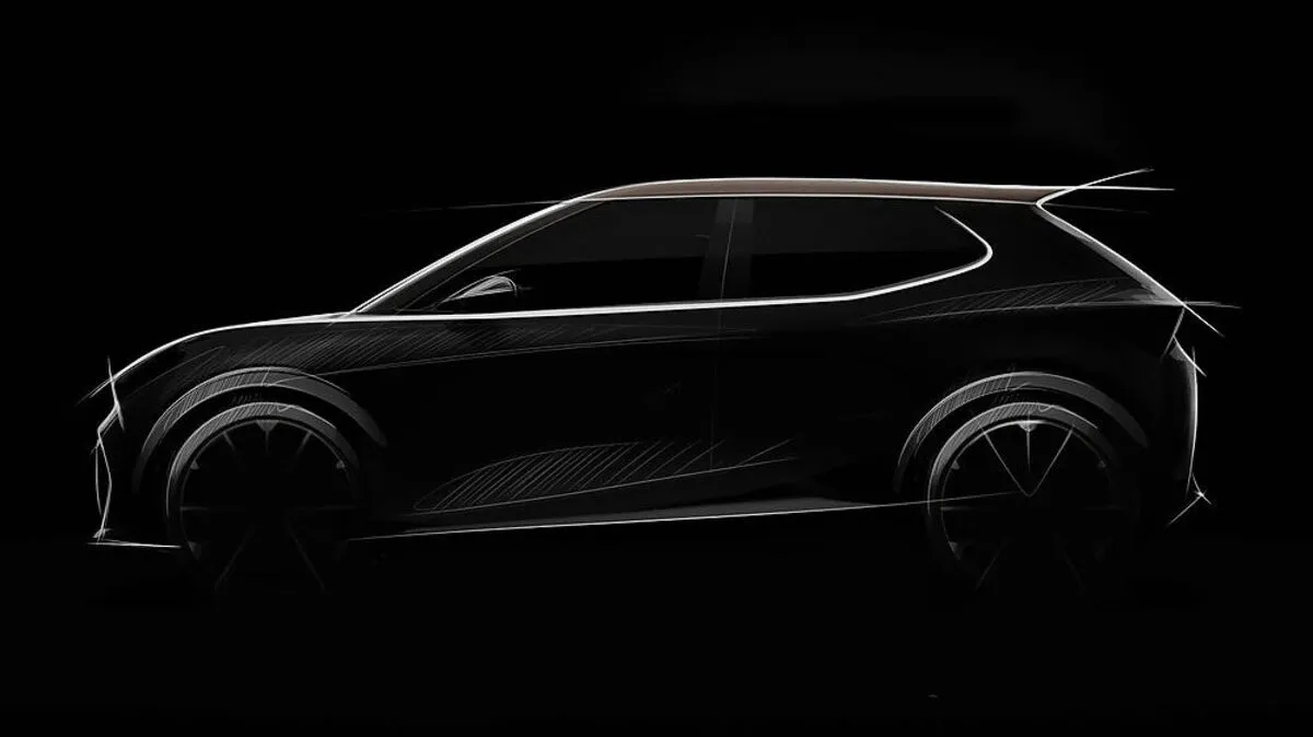 Die Silhouette des neuen Stromers von Seat