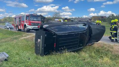 Das Fahrzeug wurde bei dem Unfall schwer beschädigt