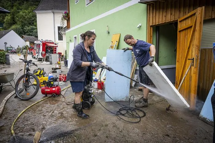 Unwetter Zivilschutzalarm Kremsbrücke Juli 2024