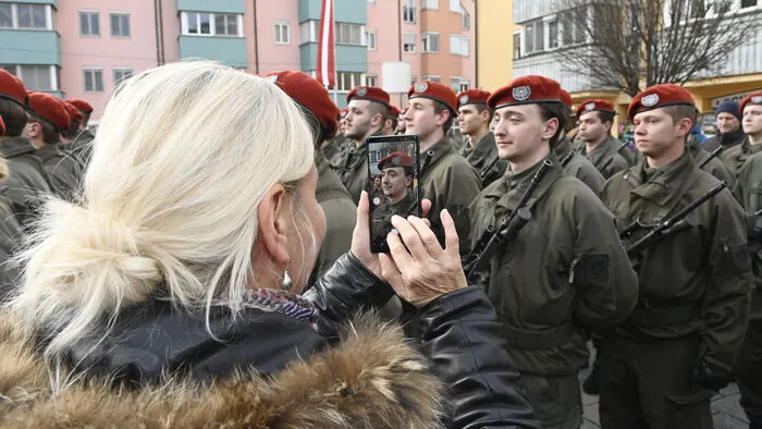 Ein Foto zur Erinnerung an den Tag der Angelobung.