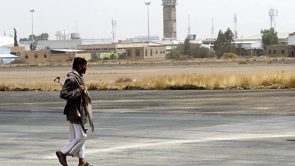 Der Flughafen in Sanaa