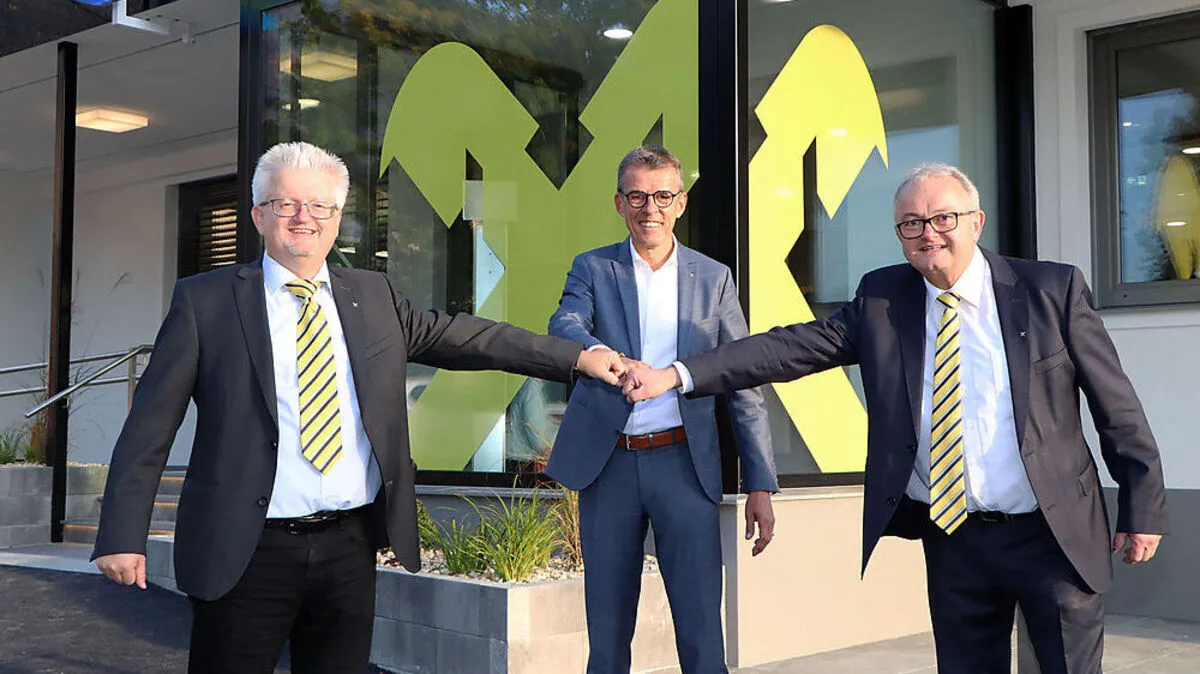 Bei der Wiedereröffnung: Thomas Koffler, Peter Pölzl und Franz Hinteregger (von links) 