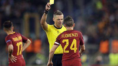 Schiedsrichter Damir Skomina verwarnt Florenzi