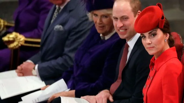 Die Royals bei der Feier in Westminster. Der Commonwealth Day zählt zu den wichtigsten offiziellen Terminen der britischen Monarchie