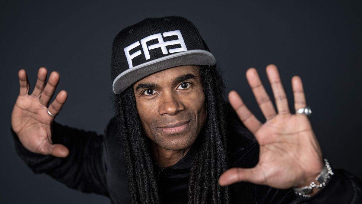 (FILES) French singer Fab Morvan, former member of Milli Vanilli music band, poses during a photo session in Paris, on January 7, 2021. A documentary "Milli Vanilli" is set to be released starting October 25, 2023, on the Paramount+ platform to narrate the story of this music duo that did not sing on their block-buster disc. (Photo by BERTRAND GUAY / AFP)