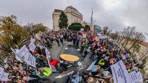 Rund 3000 Menschen demonstrierten am Dienstag in Graz
