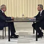 Van der Bellen (links) und Hofer im ATV-Studio
