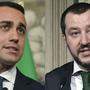Das neue Power-Duo der Politik in Rom: Matteo Salvini von der fremdenfeindlichen Partei Lega und Luigi Di Maio (links) von der populistischen Fünf-Sterne-Bewegung 