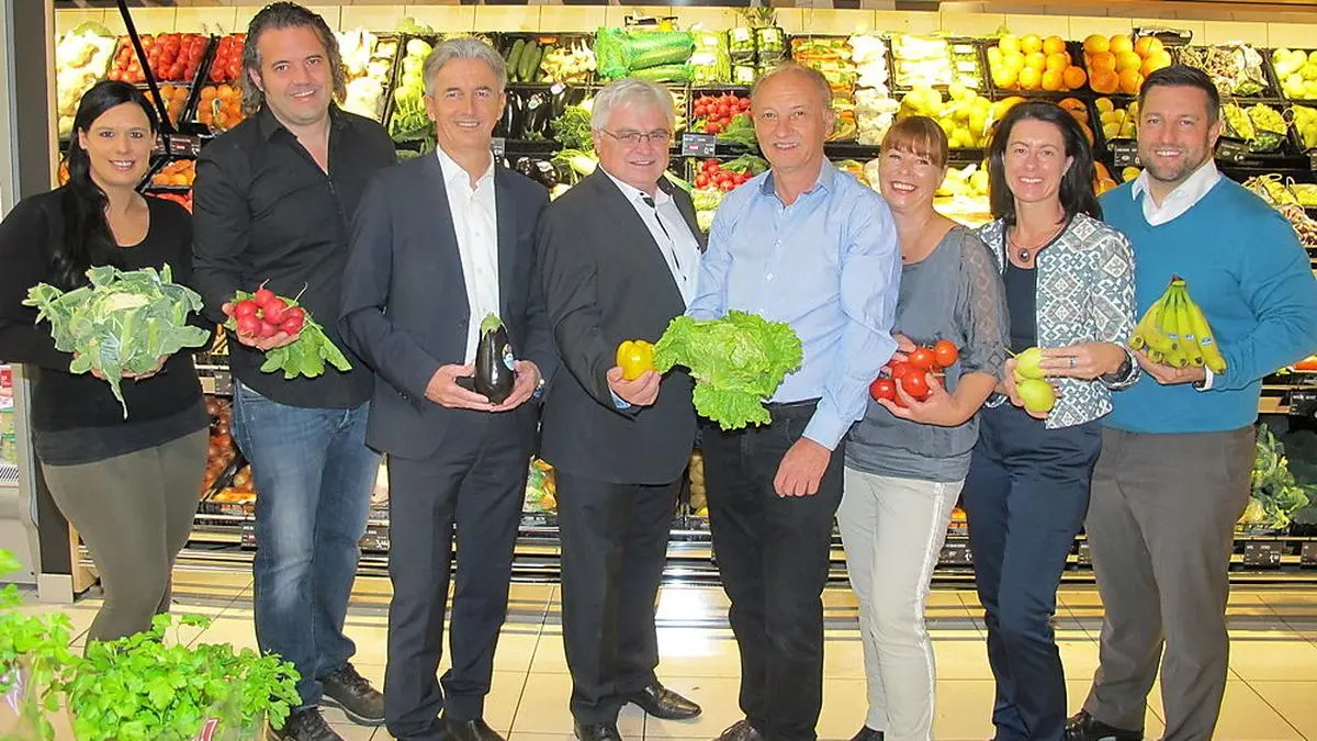 Bei der offziellen Eröffnung des umgebauten Adeg-Markt Kogler in Grafendorf